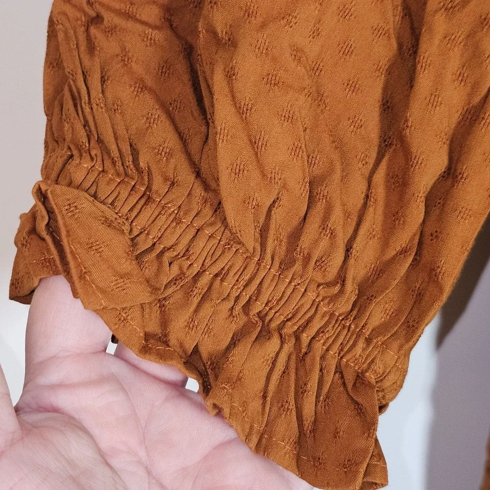 Universal Thread Brown Ruffle Dress - Picture 5 of 16